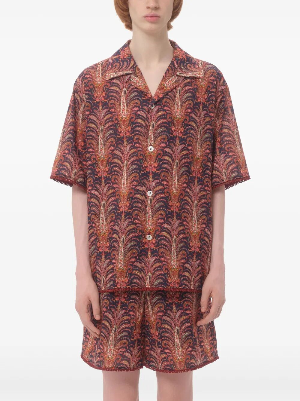 `Voyage Imaginaire` Bowling Shirt - 7