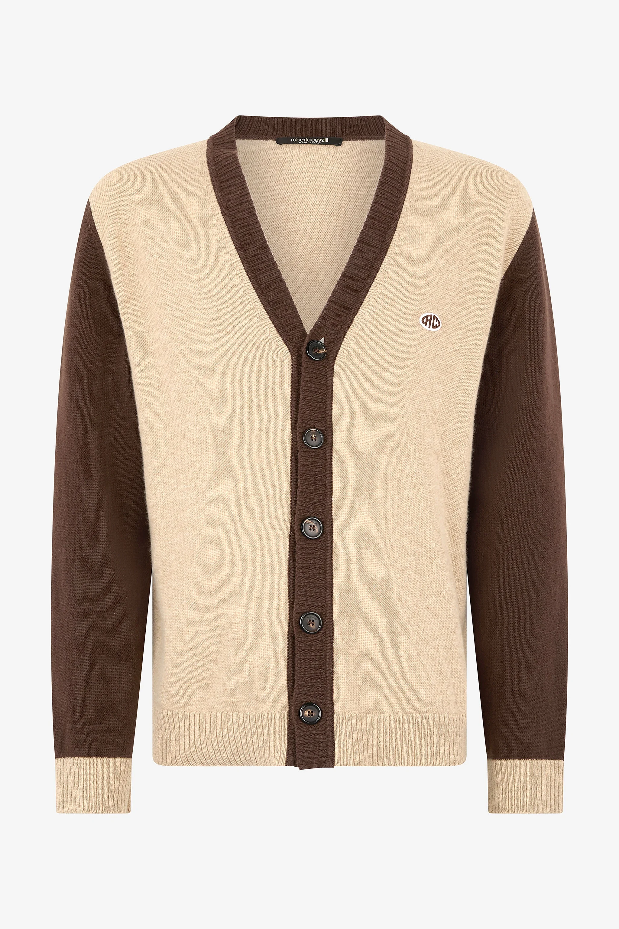 Cardigan With RC Monogram Patch - 1