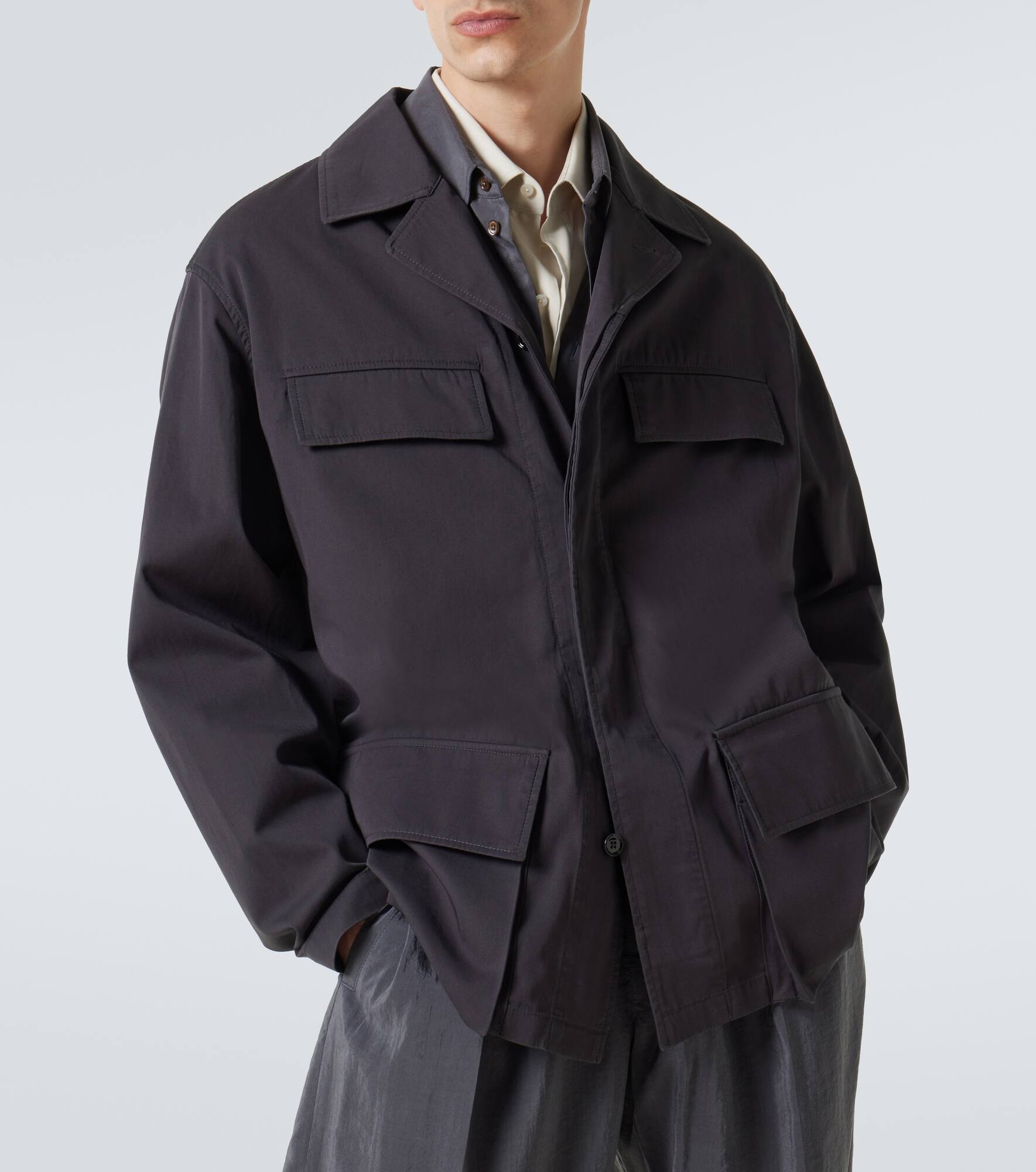 Cotton twill overshirt - 5