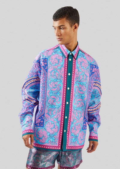 VERSACE Le Pop Classique Print Denim Shirt outlook