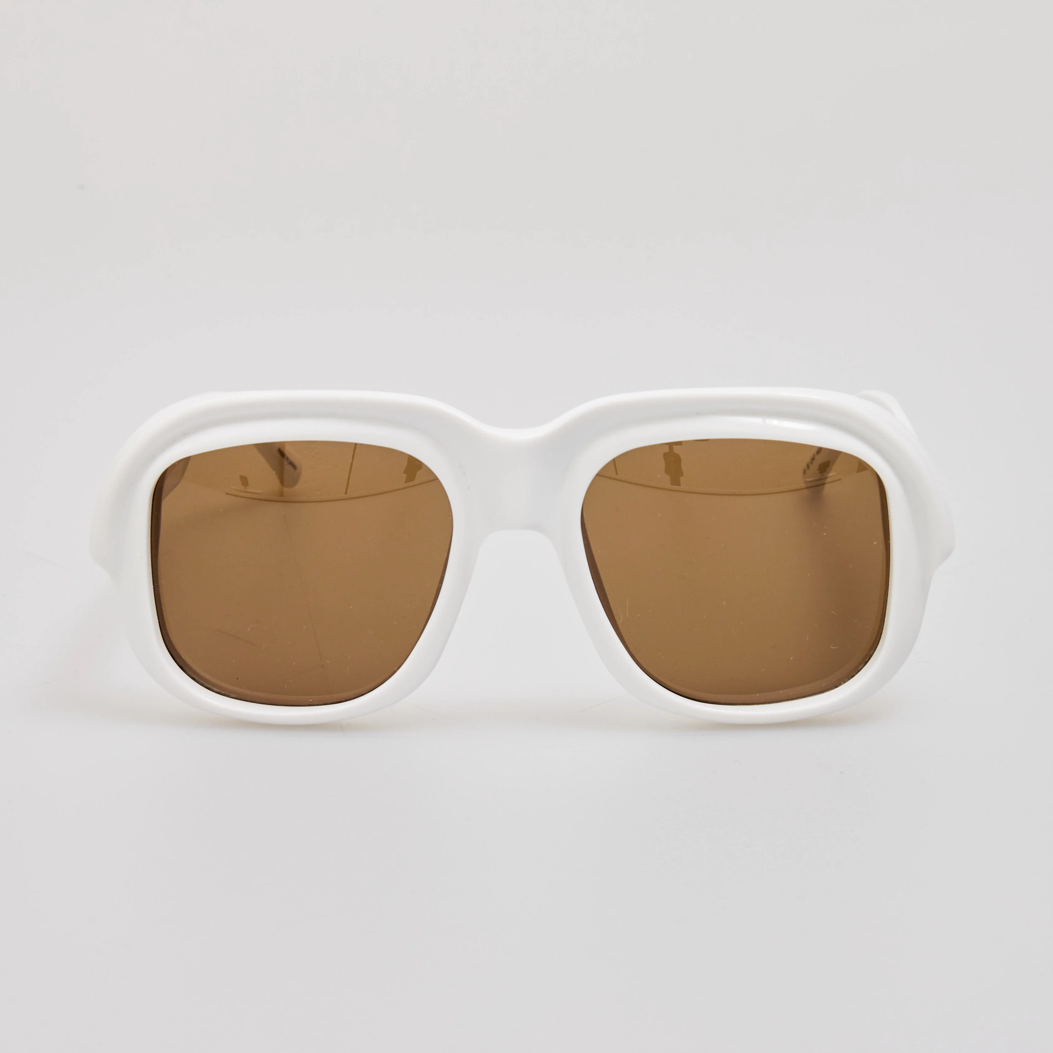 Oversize Sunglasses in Ecru - 1