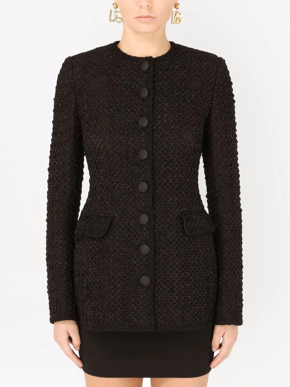 long tweed jacket - 3