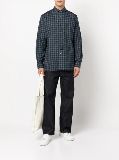 Junya Watanabe MAN cotton contrast-panel shirt outlook