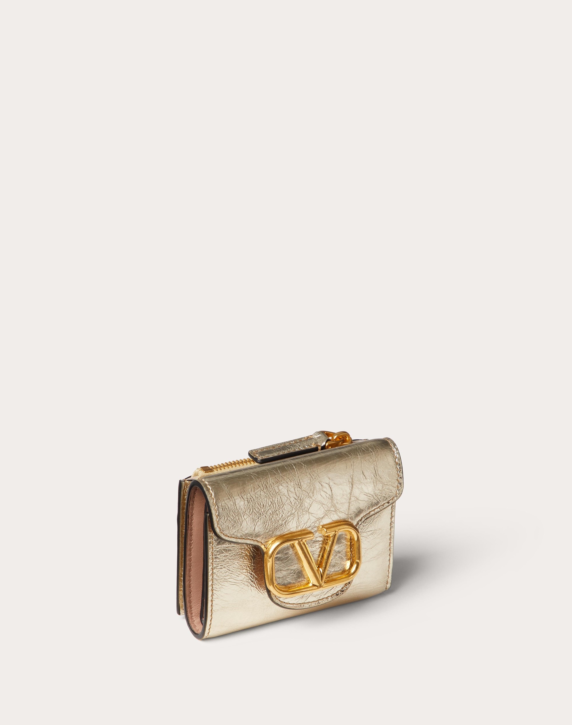 SMALL LOCÒ WALLET IN METALLIC CALFSKIN - 4