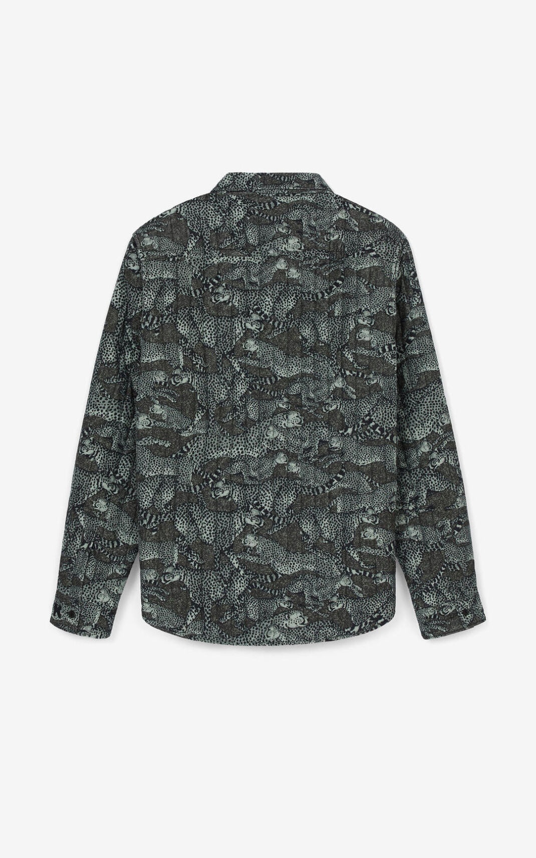 'Archive Leopard' quilted shirt - 5