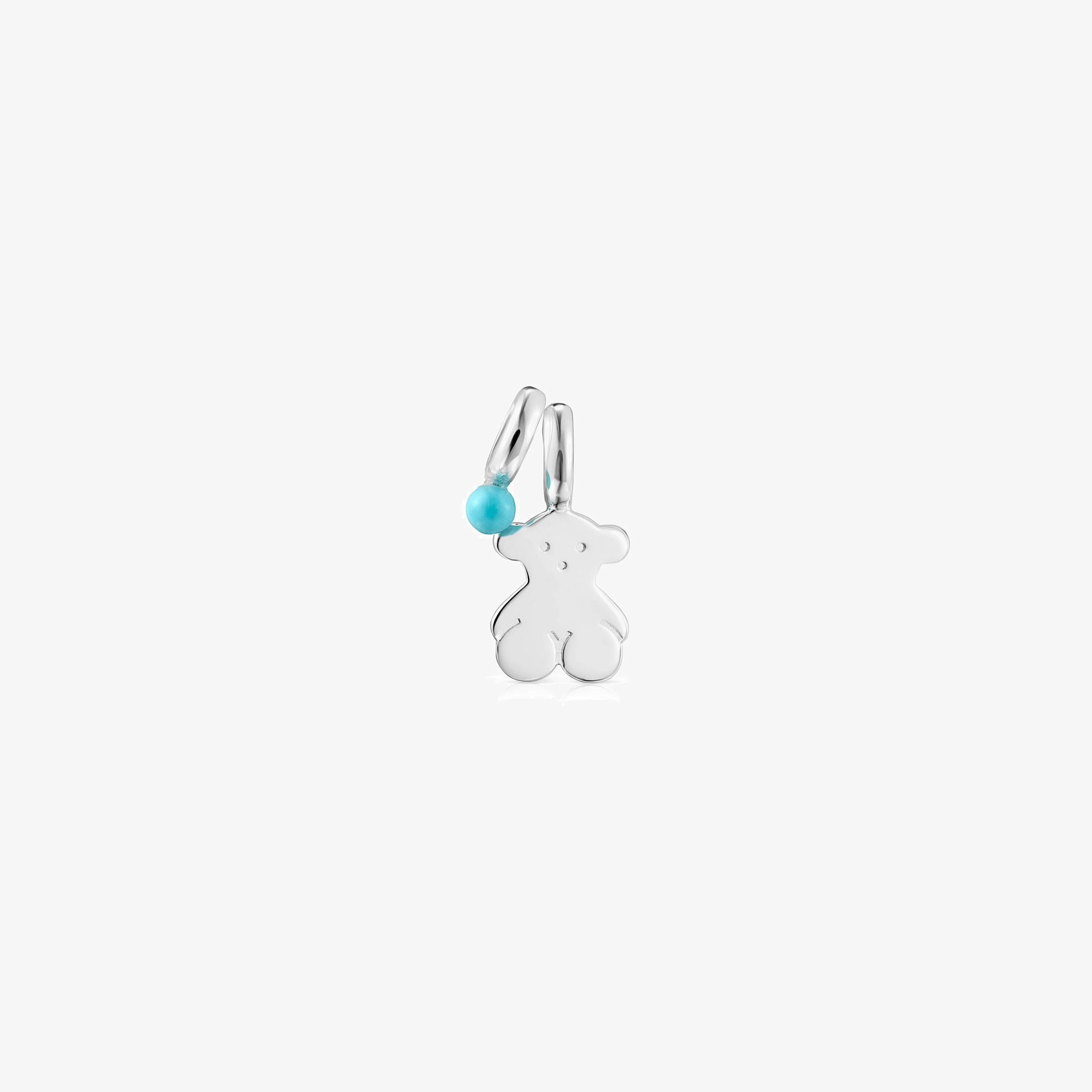Pack of Silver and Howlite Sweet Dolls bear Pendants - 1