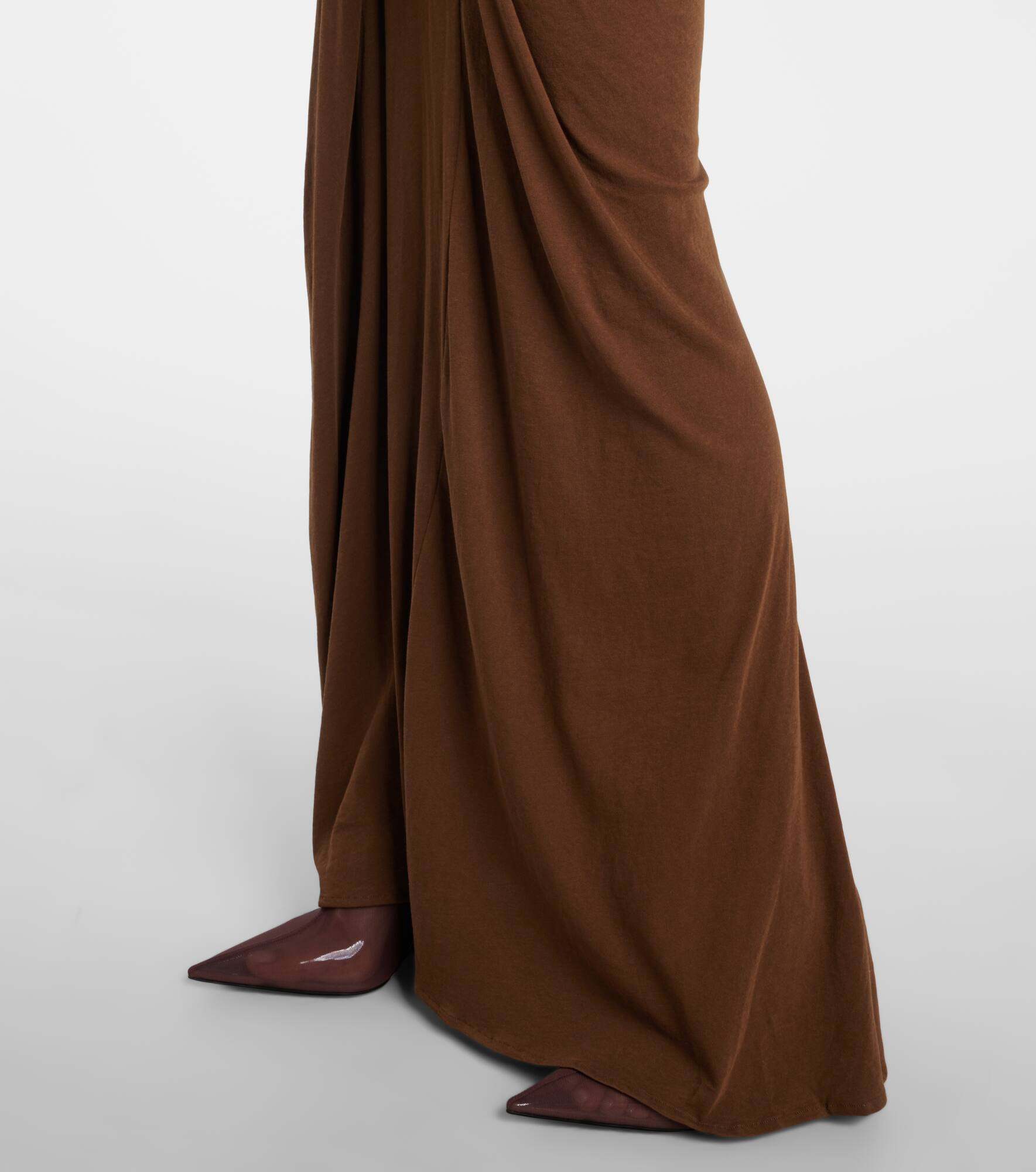 Shroud cotton-blend jersey maxi dress - 6