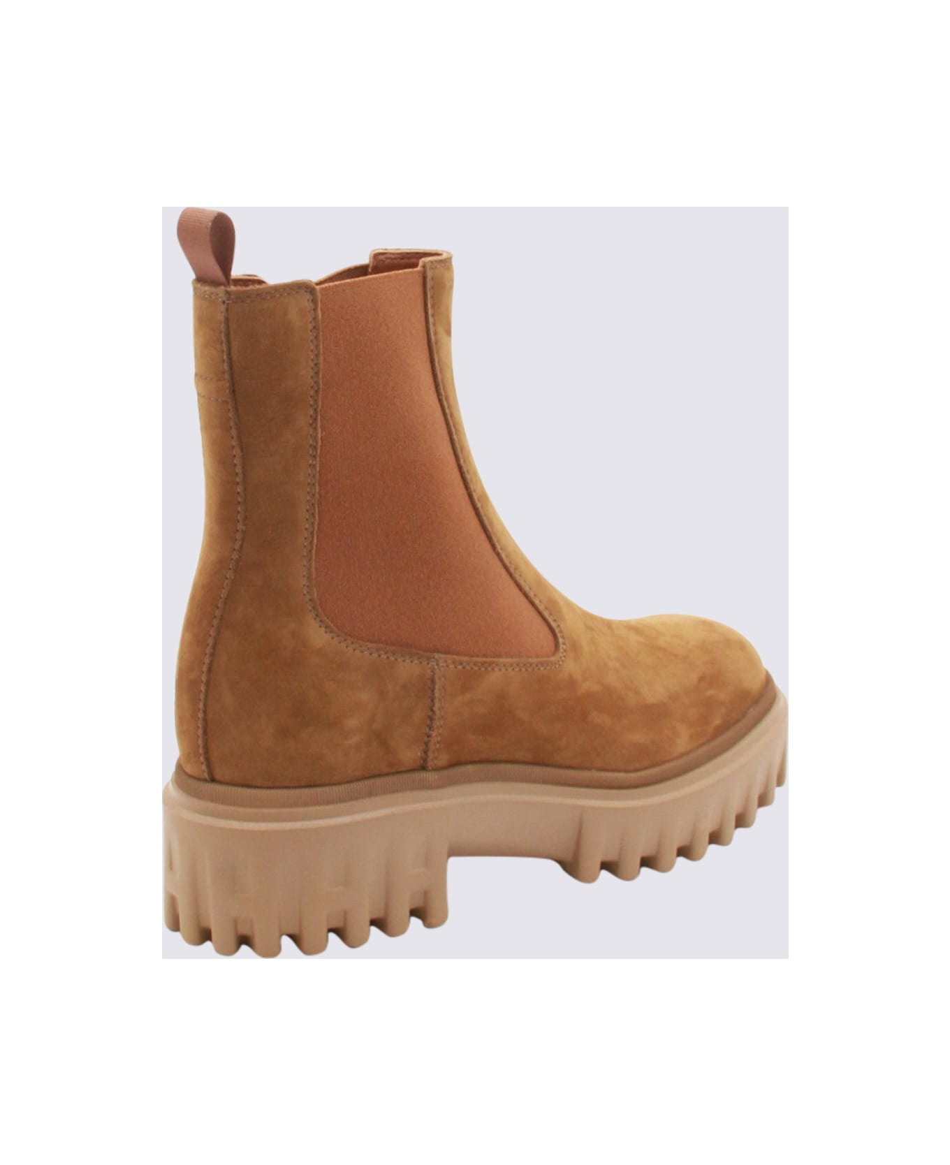 Brown Leather Chelsea Boots - 3