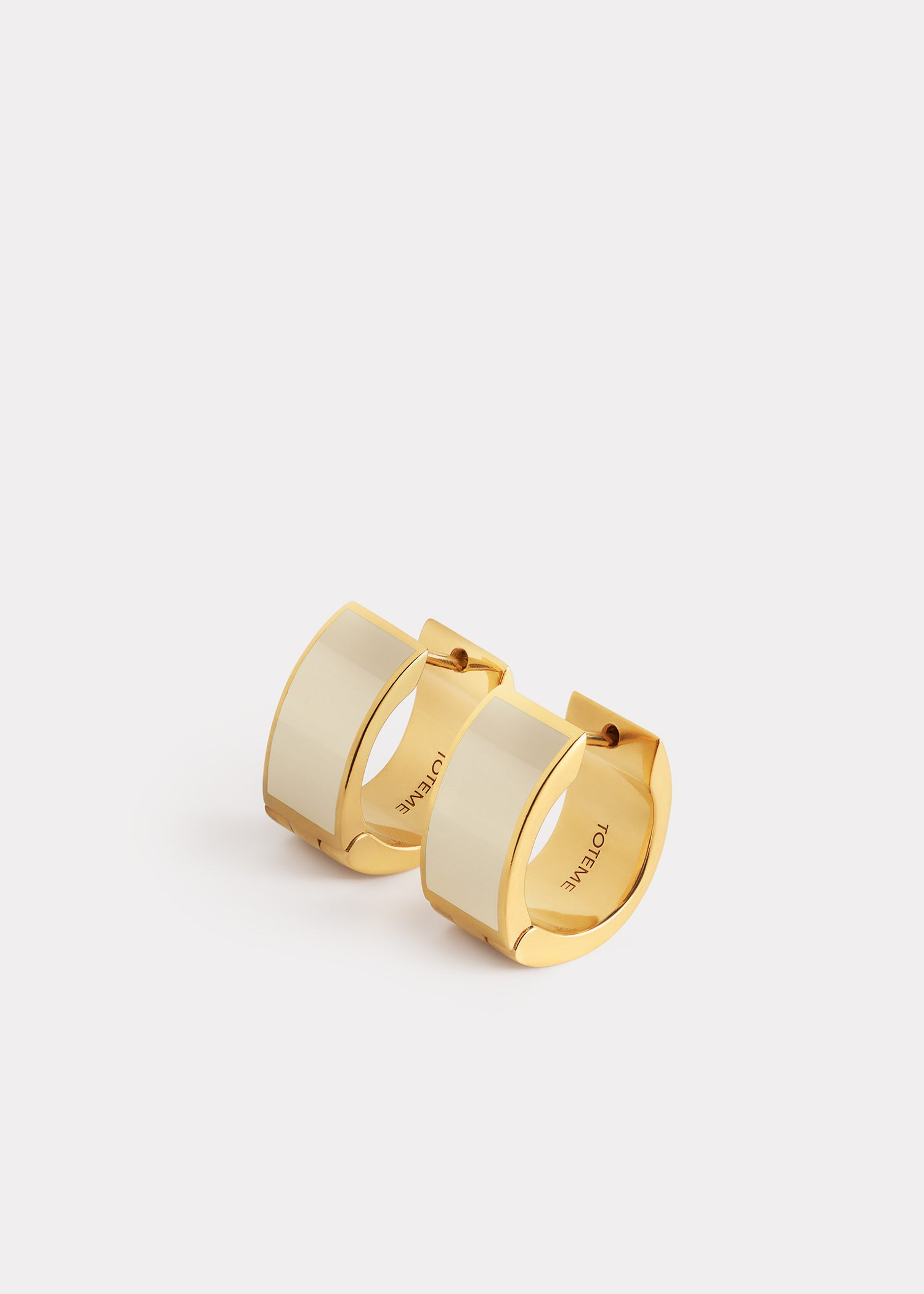 Signature hoops ecru/gold - 5