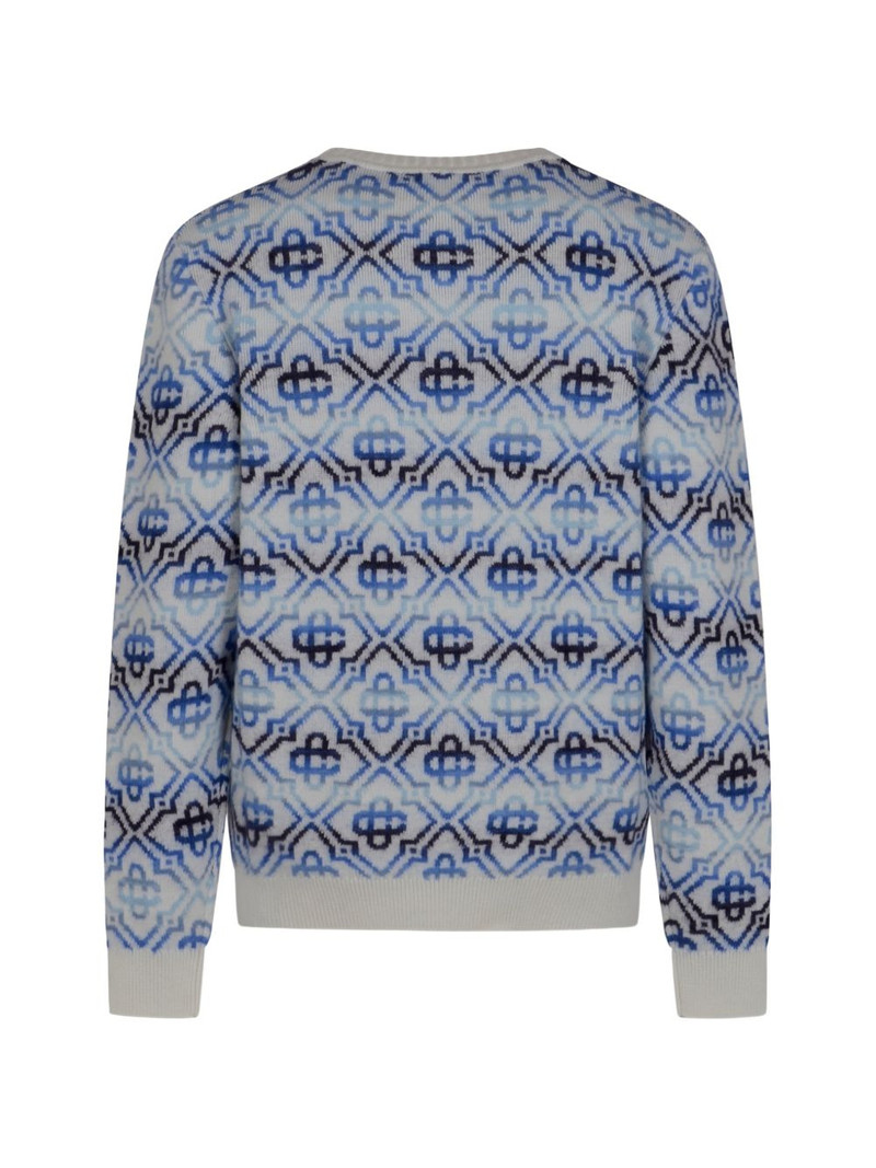 CASABLANCA monogram patterned sweater outlook