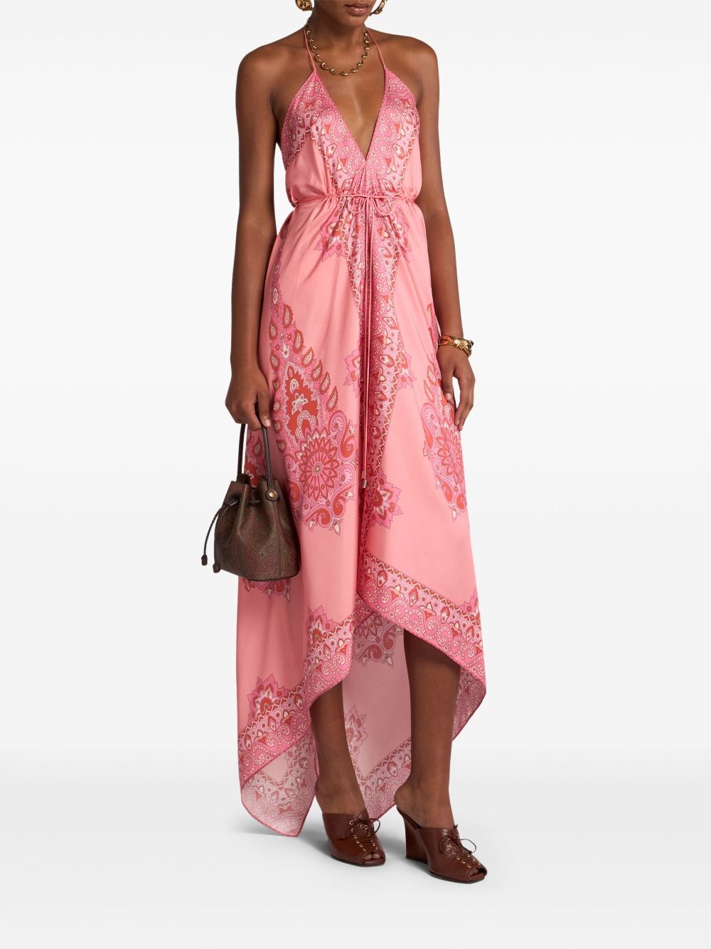 paisley-print maxi dress - 2