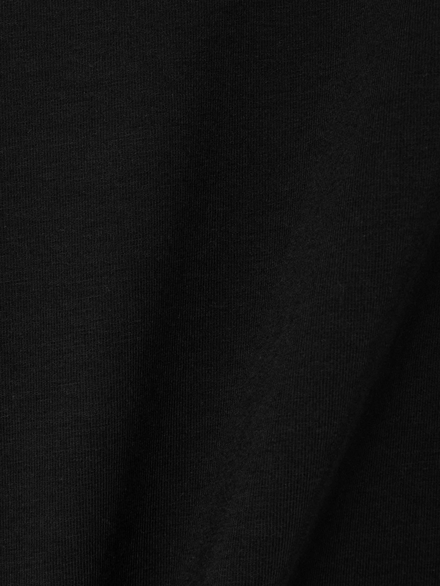 Stretch organic cotton and Lyocell-blend jersey T-shirt Black - 5