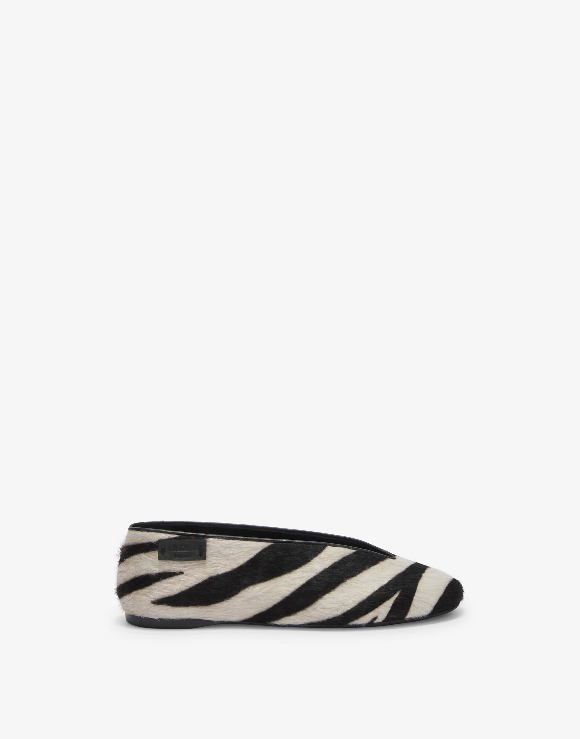 ZEBRA-PRINT BALLET FLATS - 1