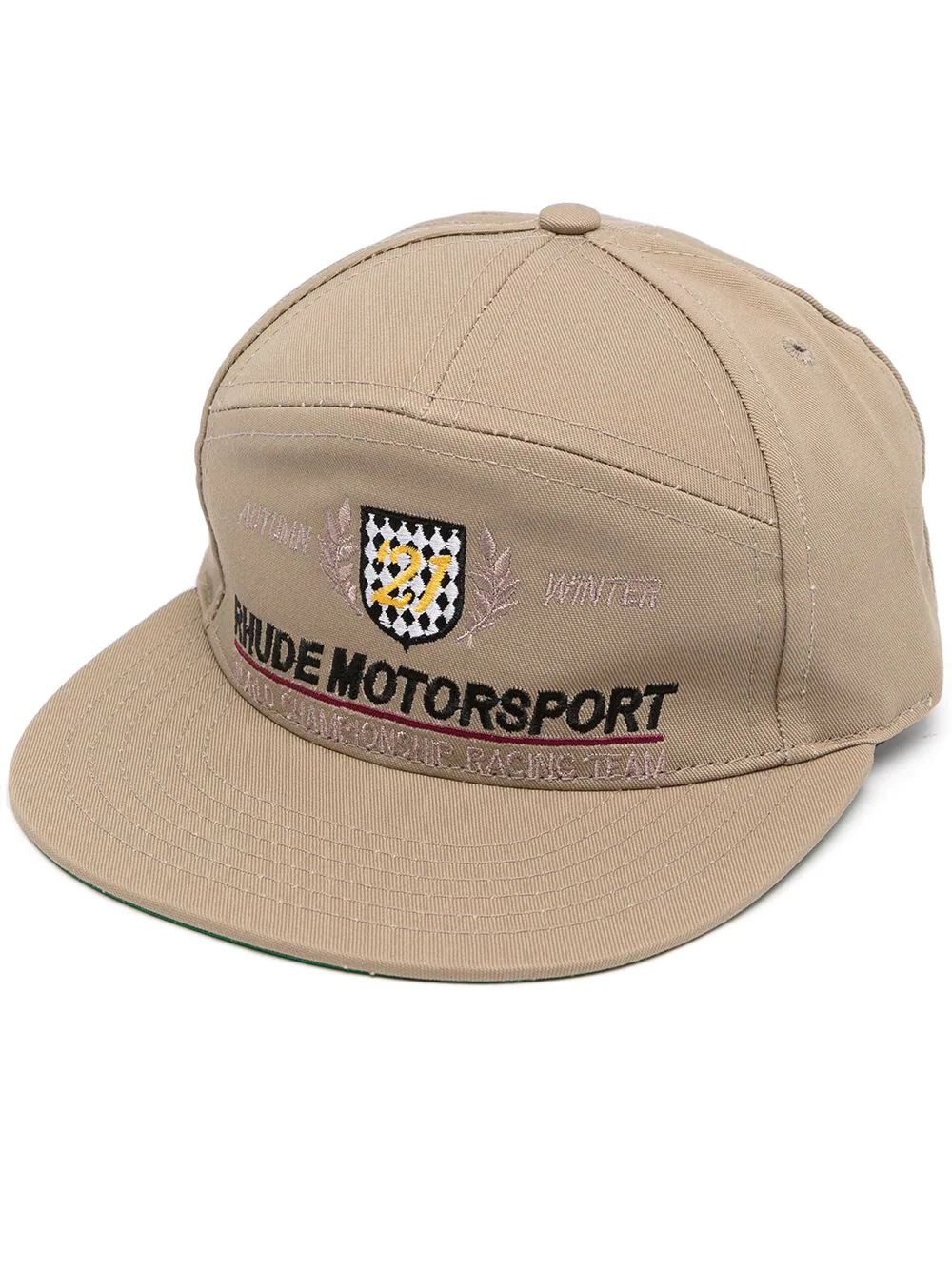 embroidered motorsport baseball cap - 1