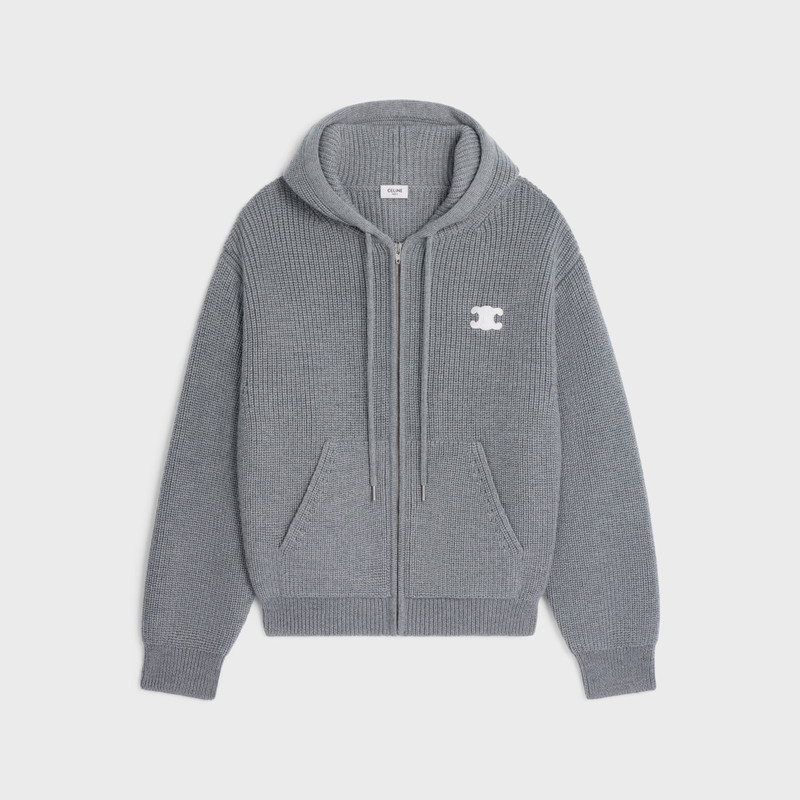 hooded cardigan IN WOOL 1
