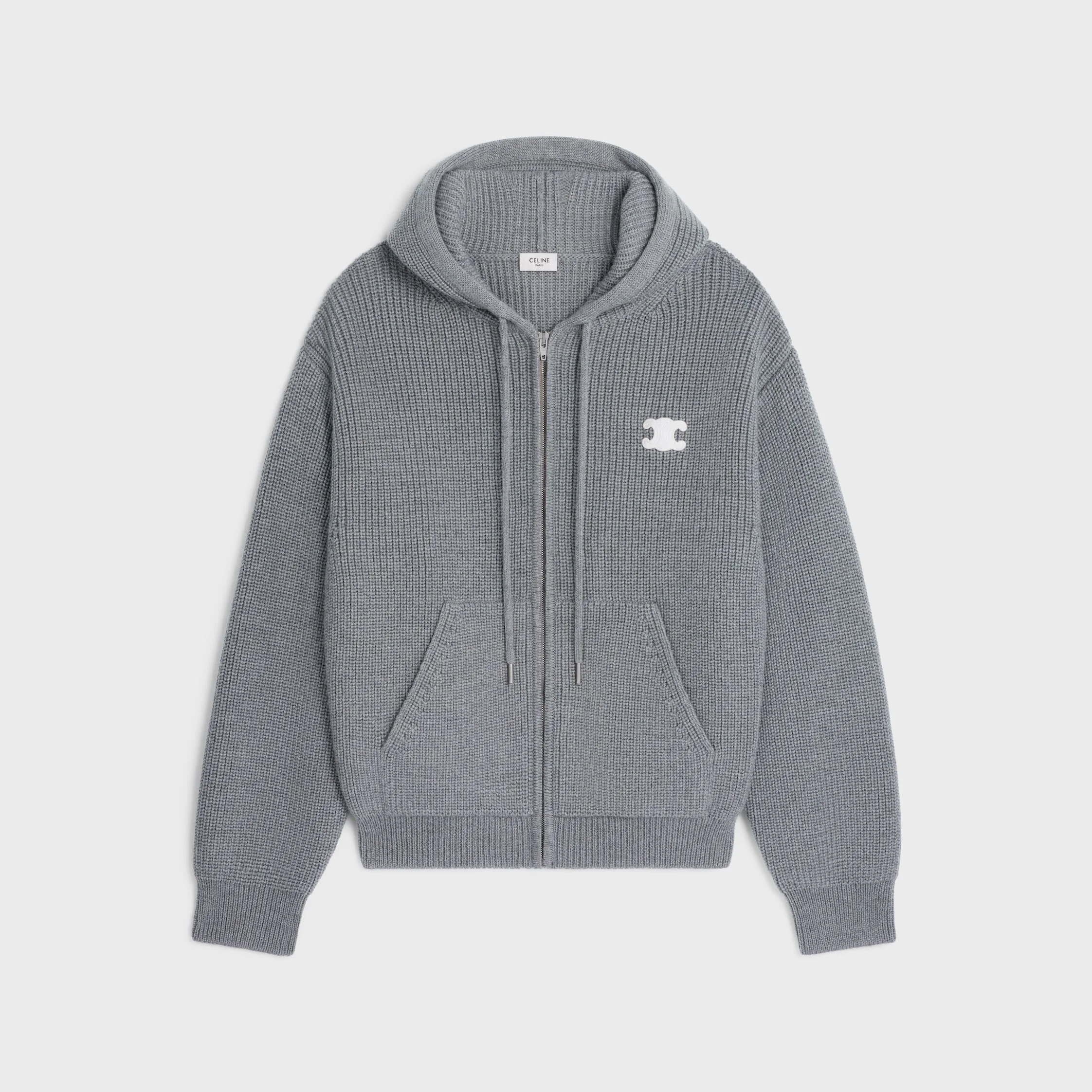 hooded cardigan IN WOOL - 1