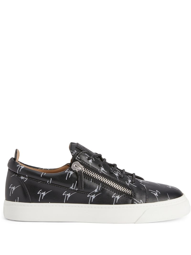 Frankie logo-print sneakers - 1