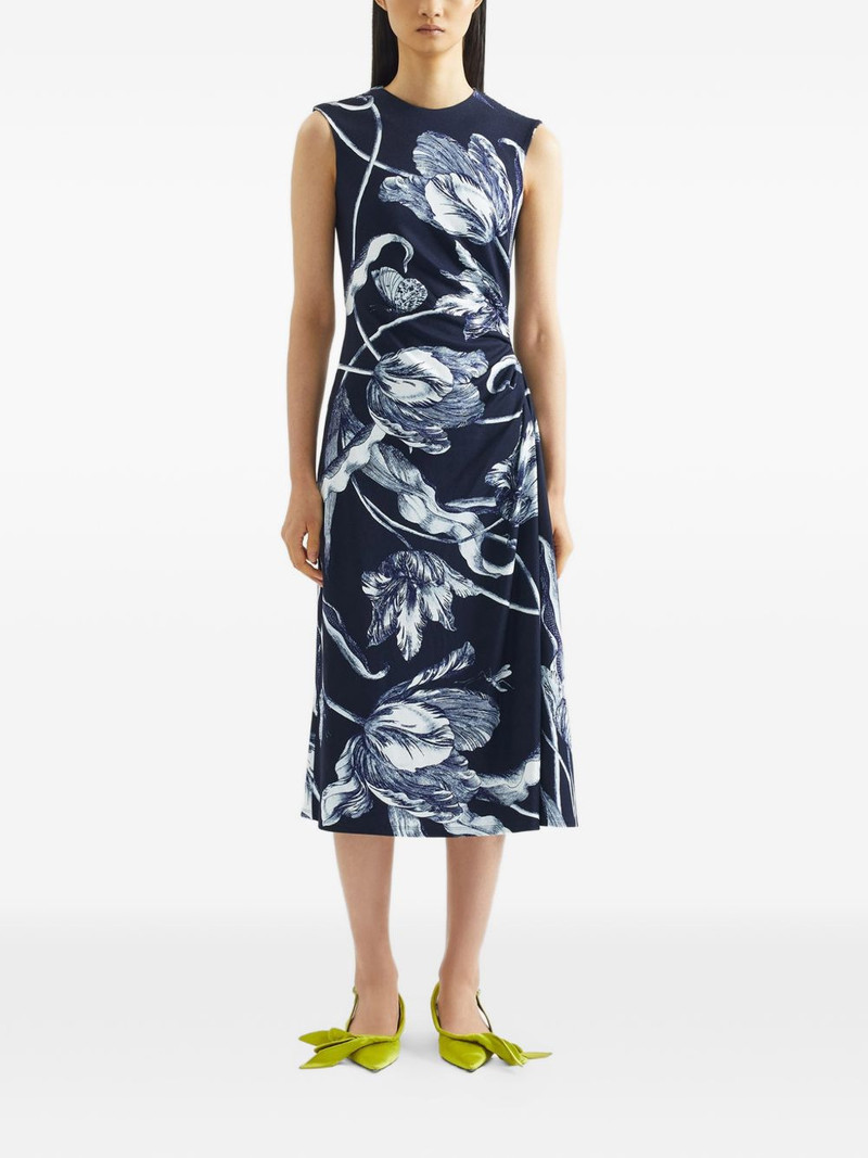 Erdem floral-print sleeveless midi dress outlook