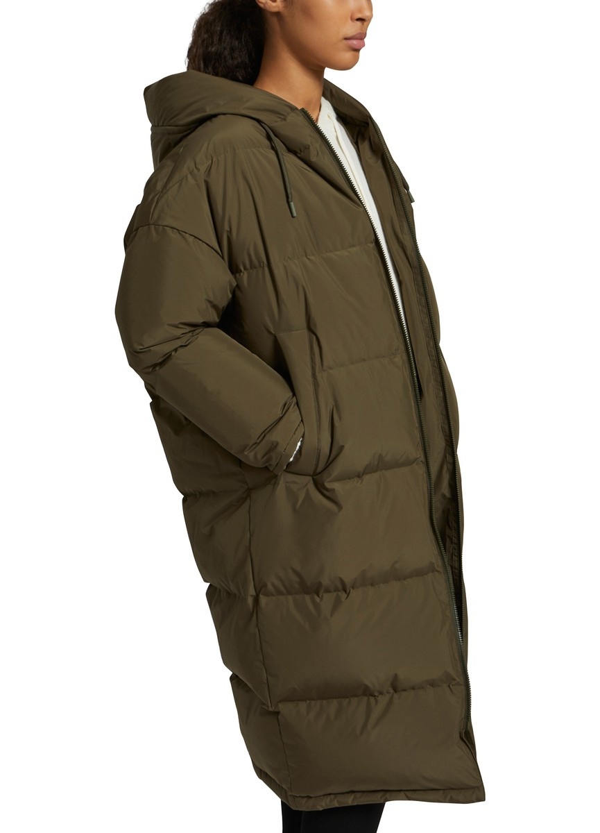 Long reversible puffer jacket made from a waterproof technical fabric - 6