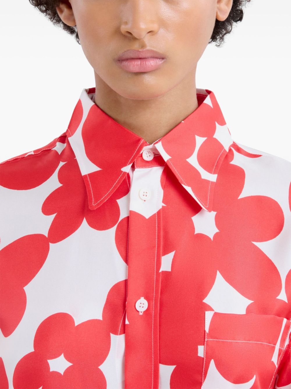 floral-print shirt - 4
