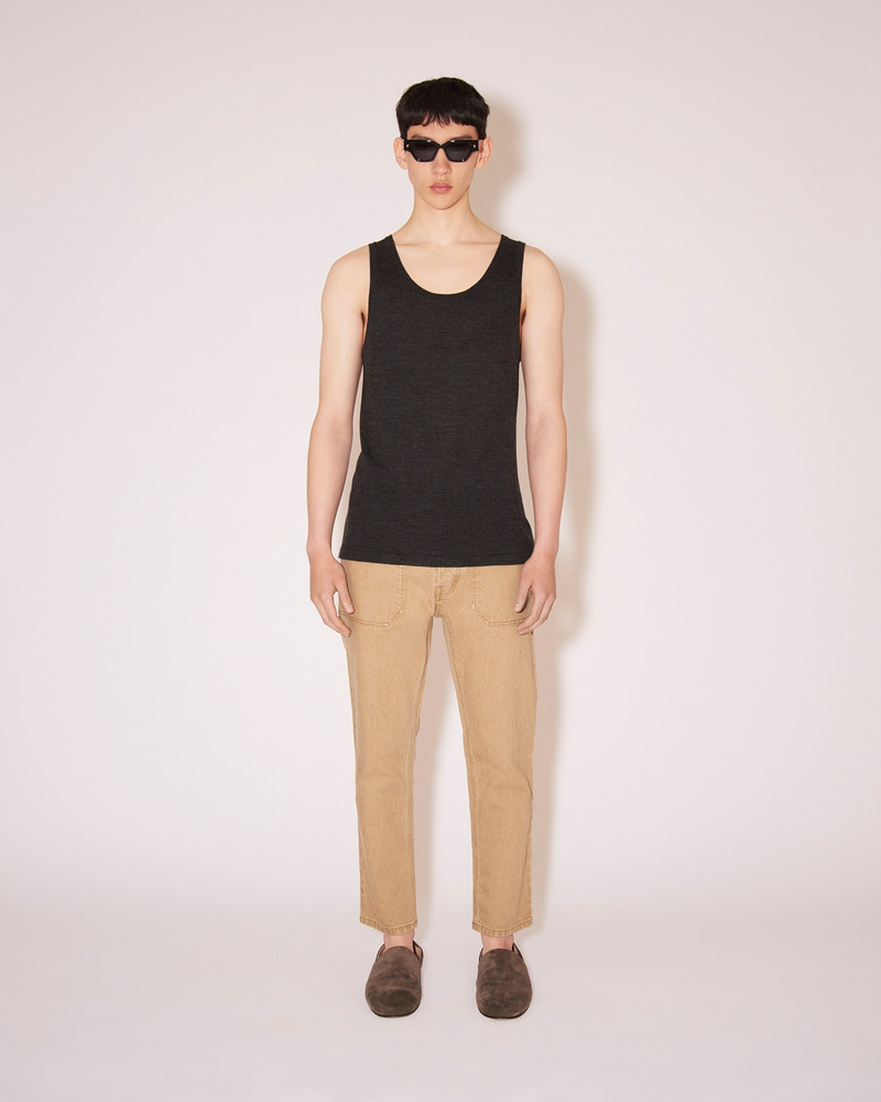 Nanushka ASHER - Merino wool top - Gray outlook