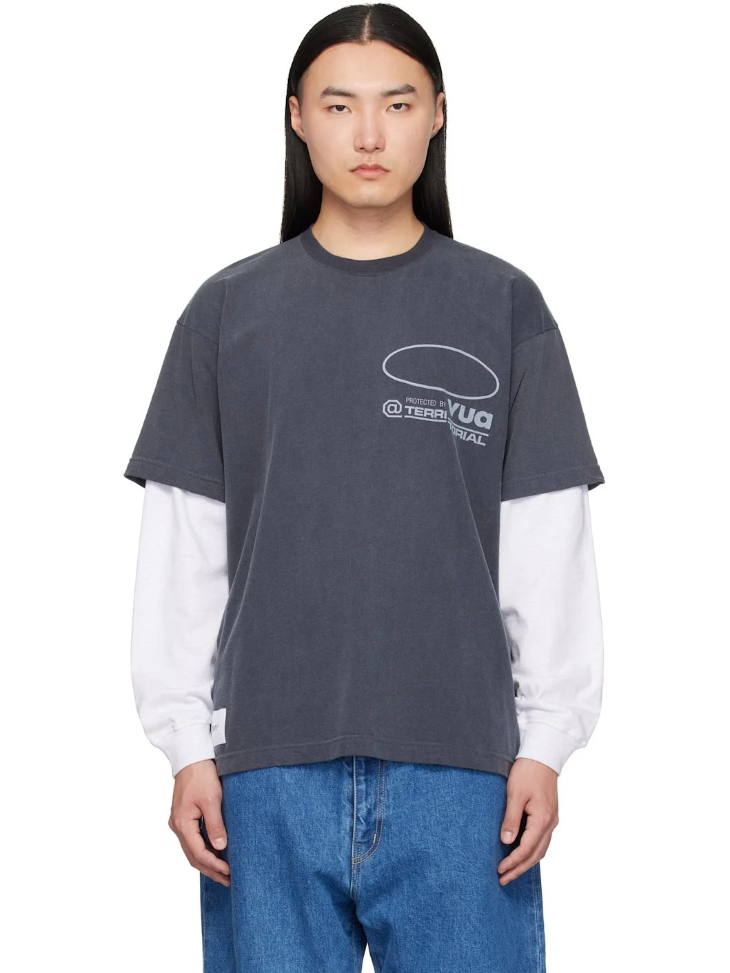 Gray SLDR Long Sleeve T-shirt - 1