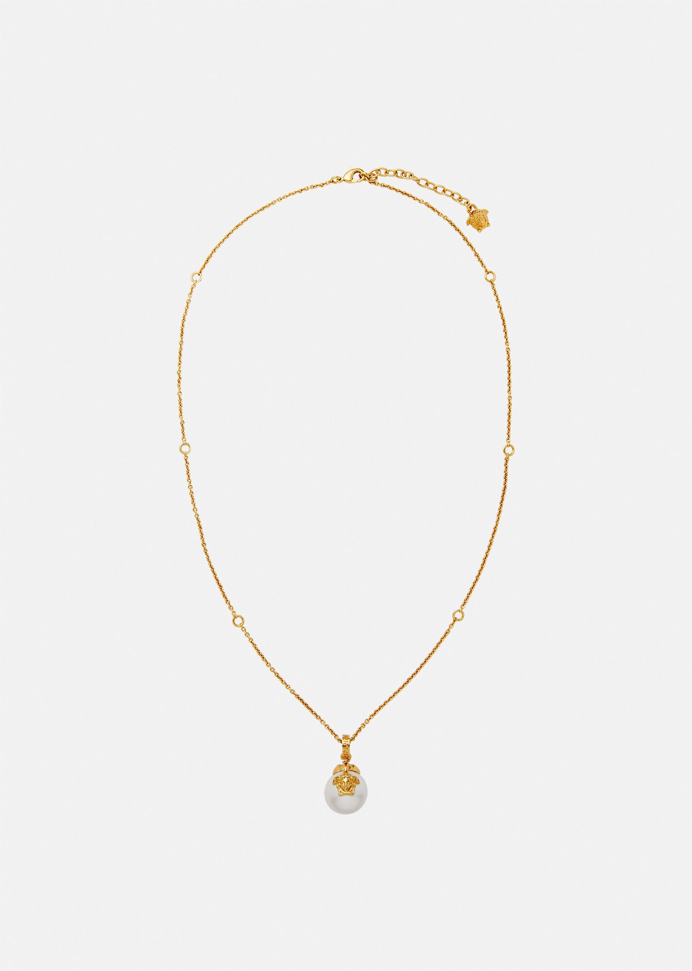 Medusa Pearl Chain Necklace - 1