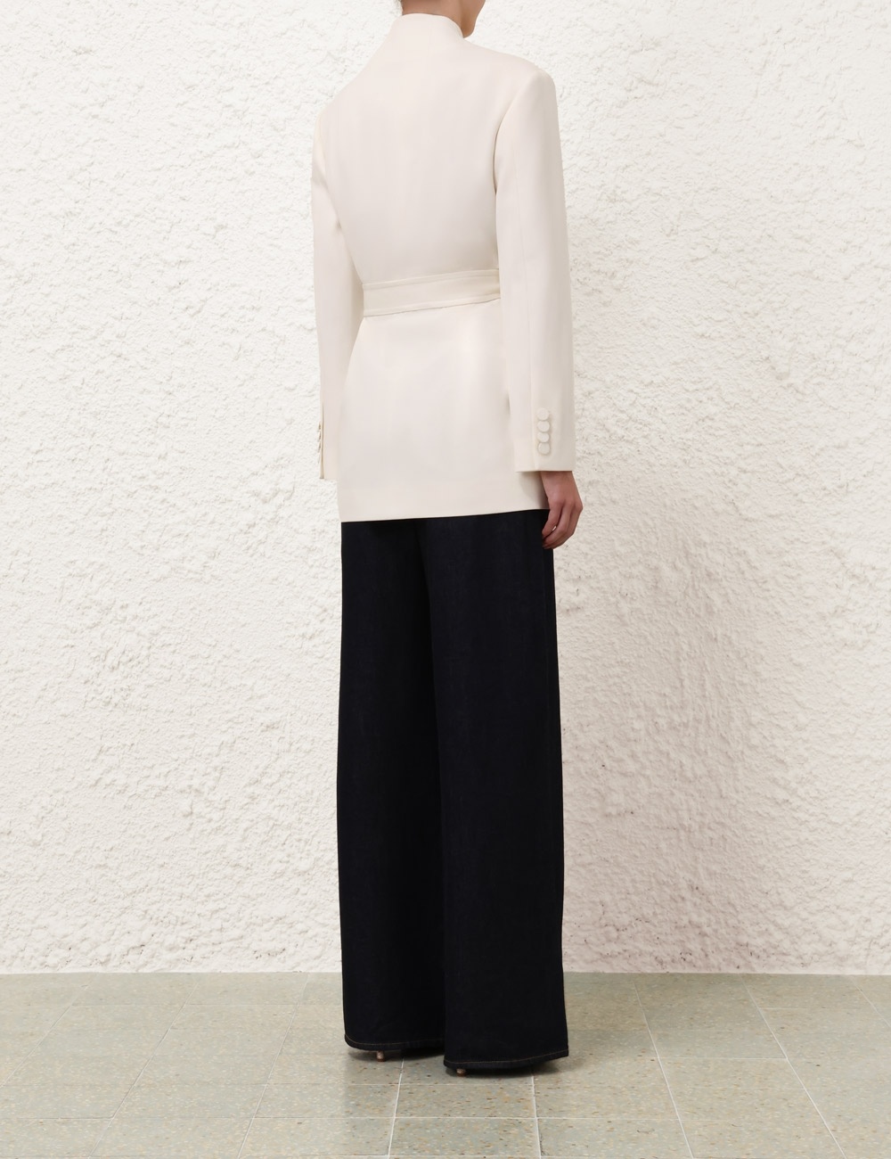 CRUSH BELTED BLAZER - 4