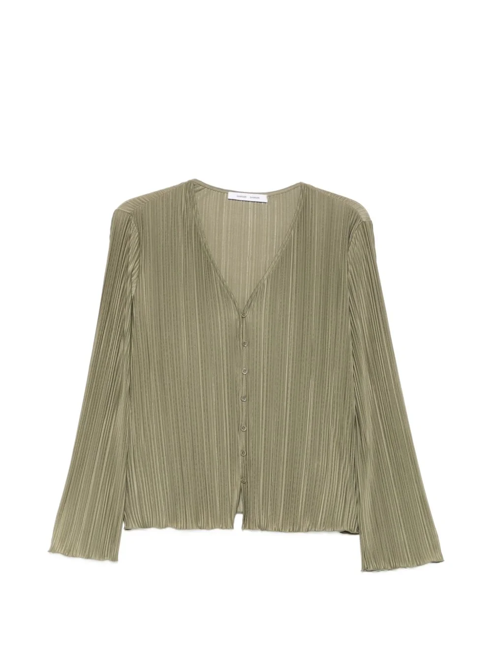 pleated buttoned shirt - 1