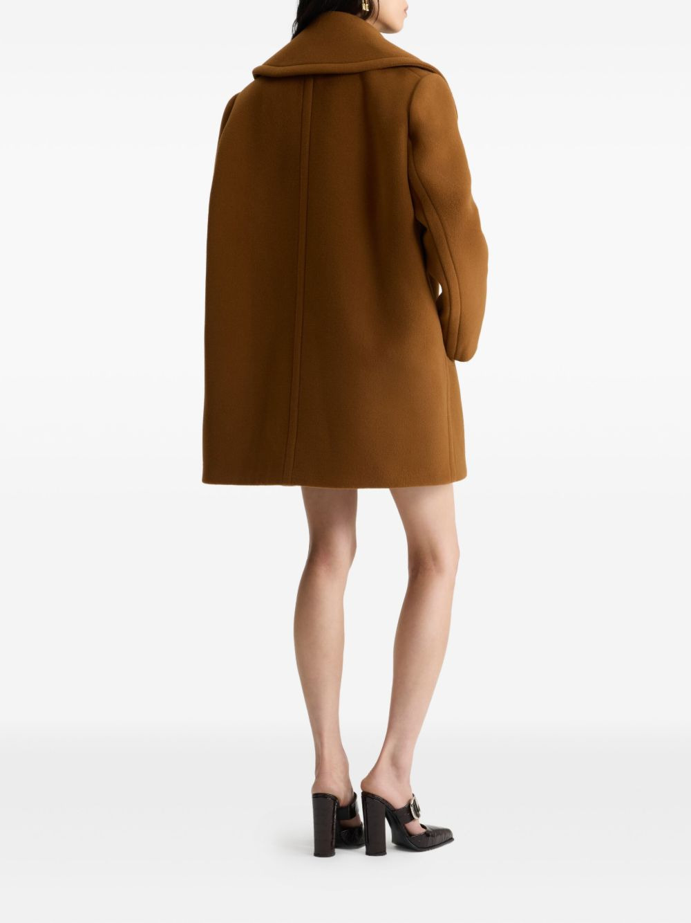 double-breasted buttoned coat - 3