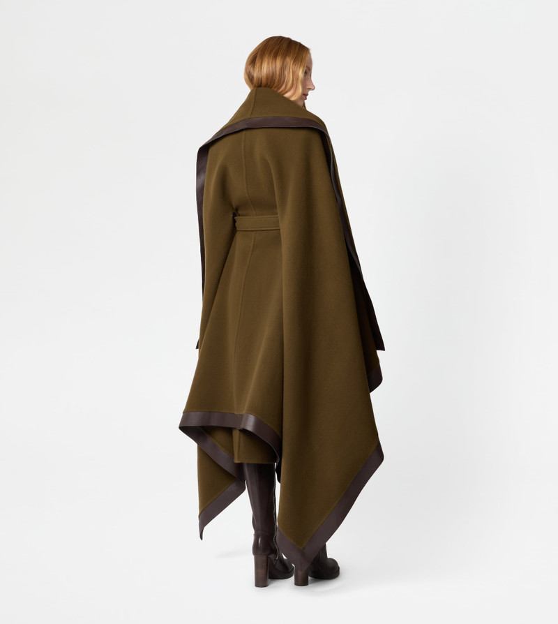 CAPE IN WOOL - GREEN 4