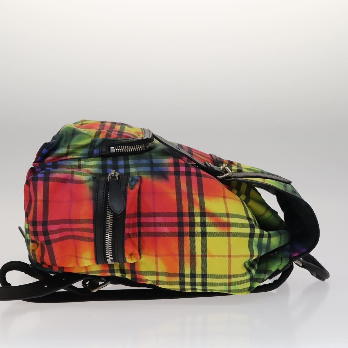 Burberry Nova Check Backpack Nylon Black Rainbow - 3