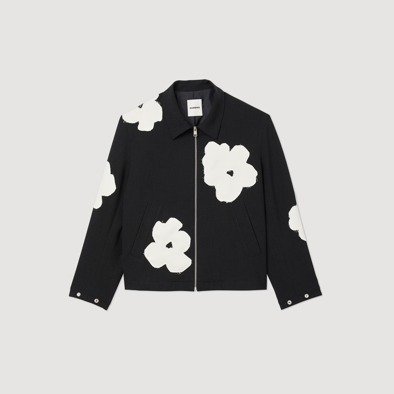 Jacket with flower motifs 1