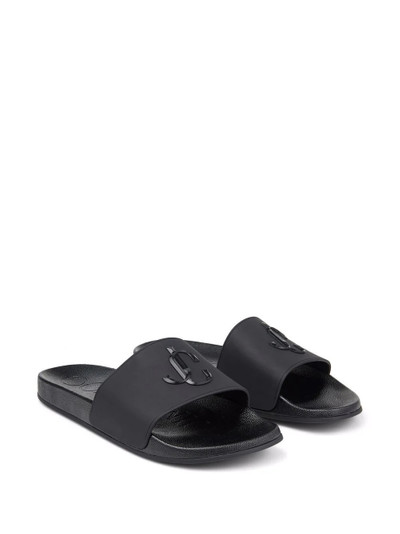 JIMMY CHOO Port monogram-logo slides outlook