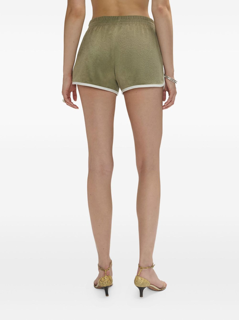 elastic-waistband terry shorts 3