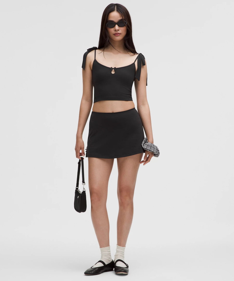 lululemon Nulu Bow-Detail Mini Skirt *Set of the Month: Balletcore outlook