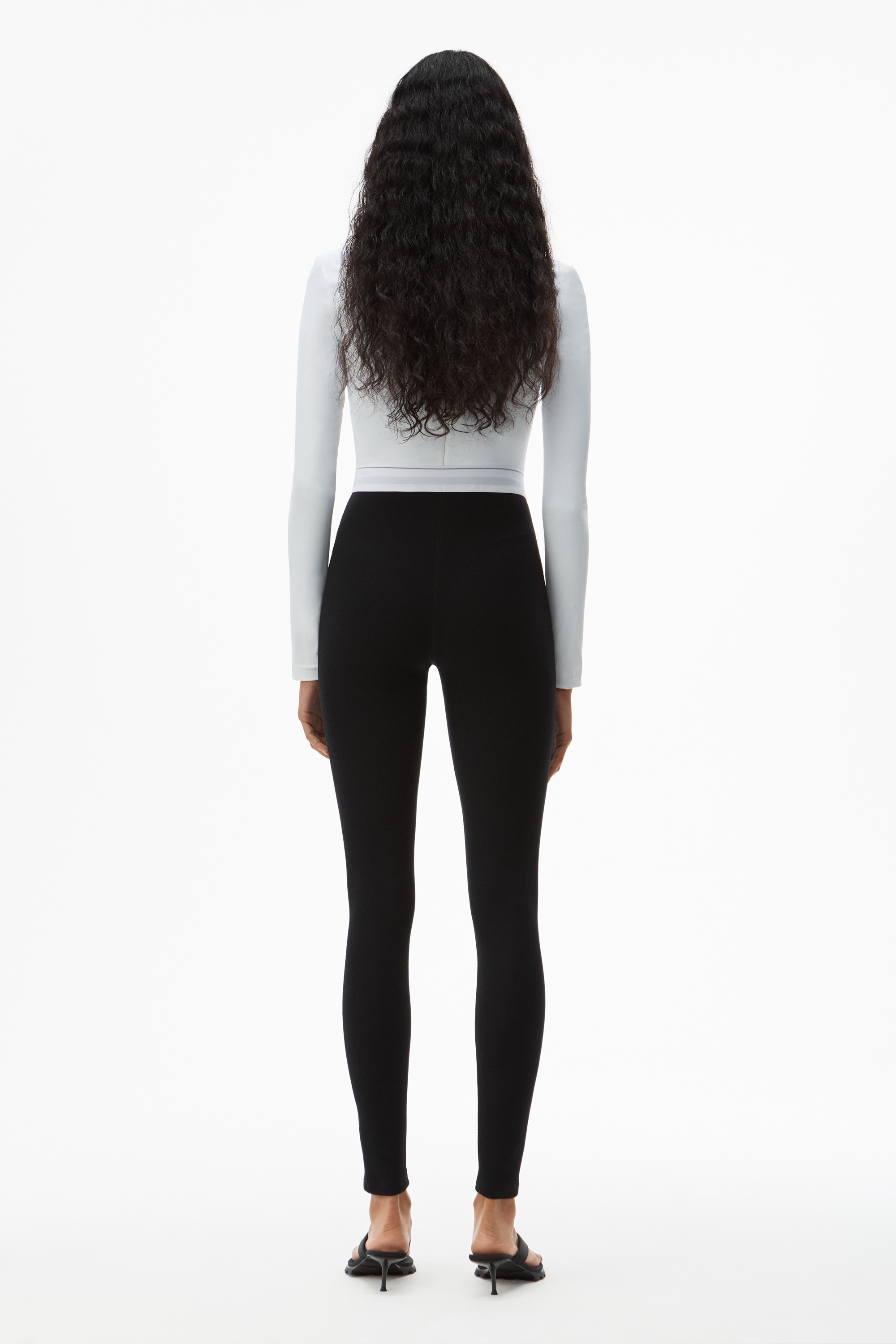 REFLECTIVE LOGO LEGGING IN STRETCH KNIT - 4