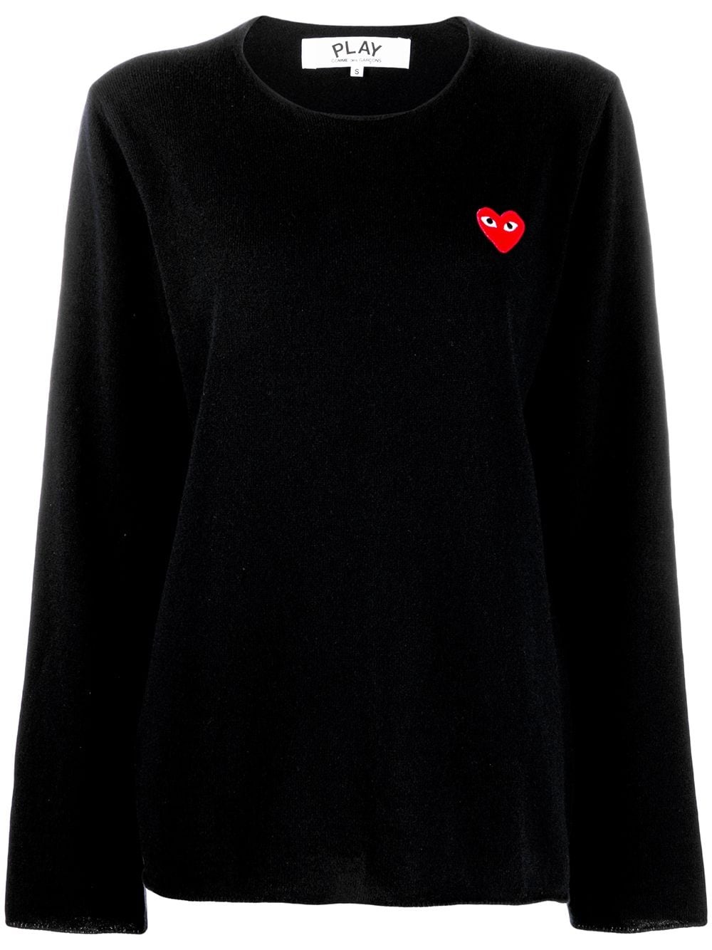 heart motif sweater - 1