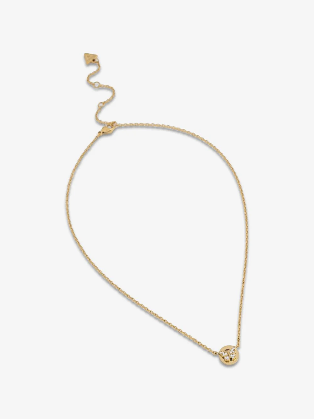 Butterfly crystal-embellished necklace - 1