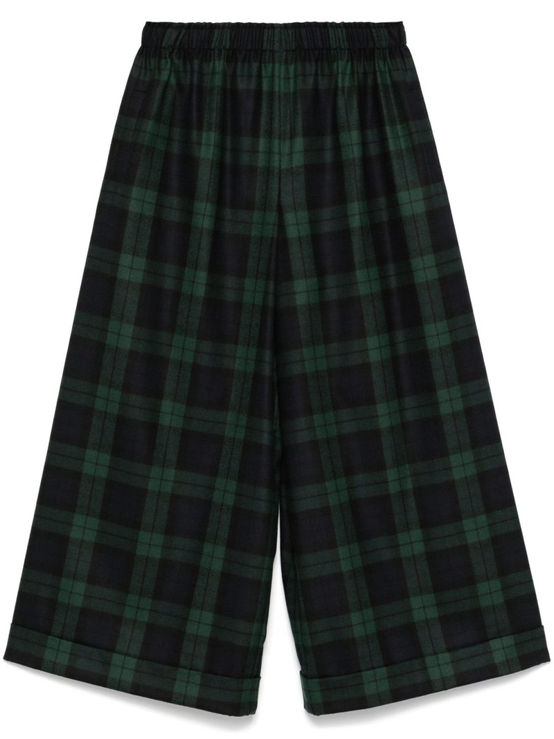 tartan-check trousers 1