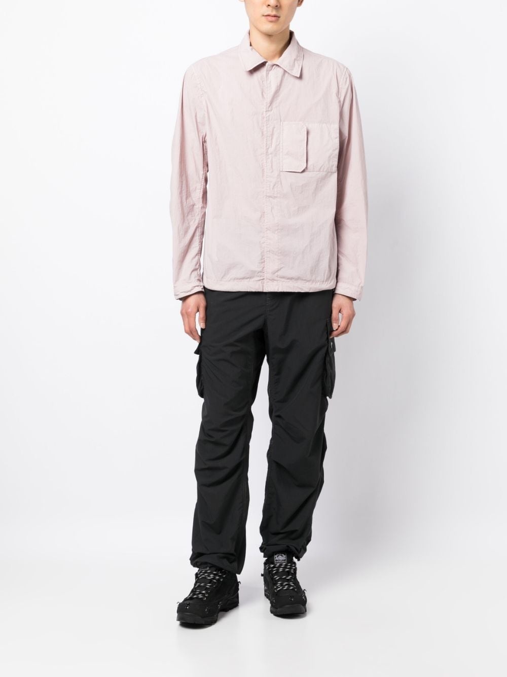 chest-pocket zip-up jacket - 2