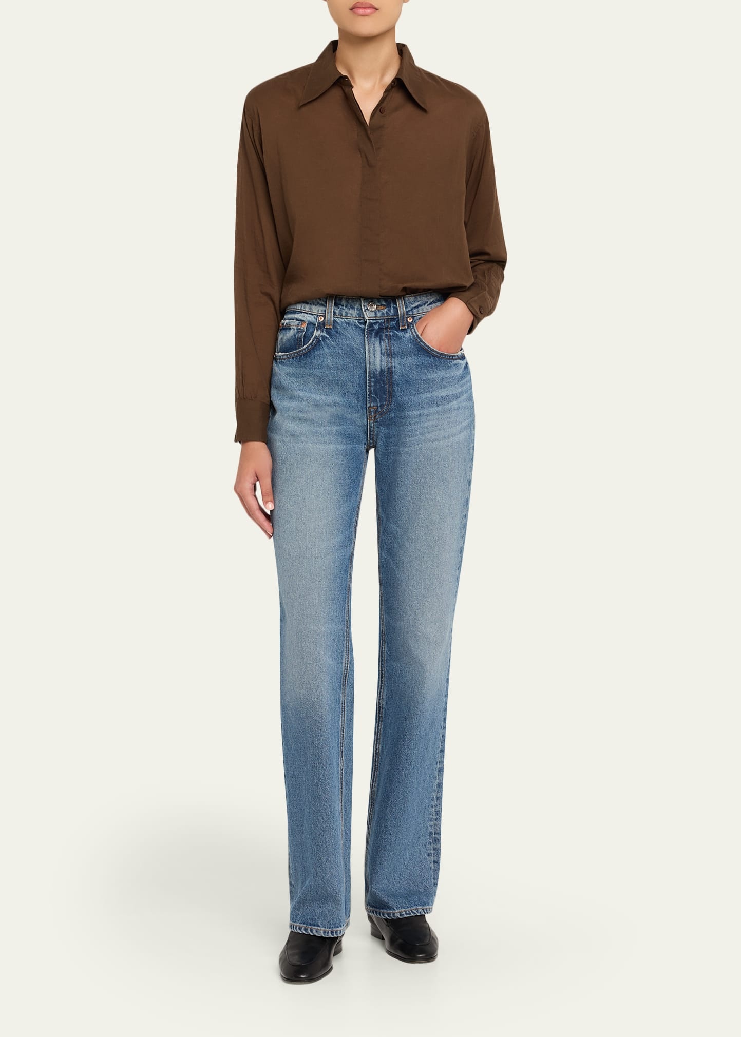 Augustine Long-Sleeve Cotton Voile Shirt - 2