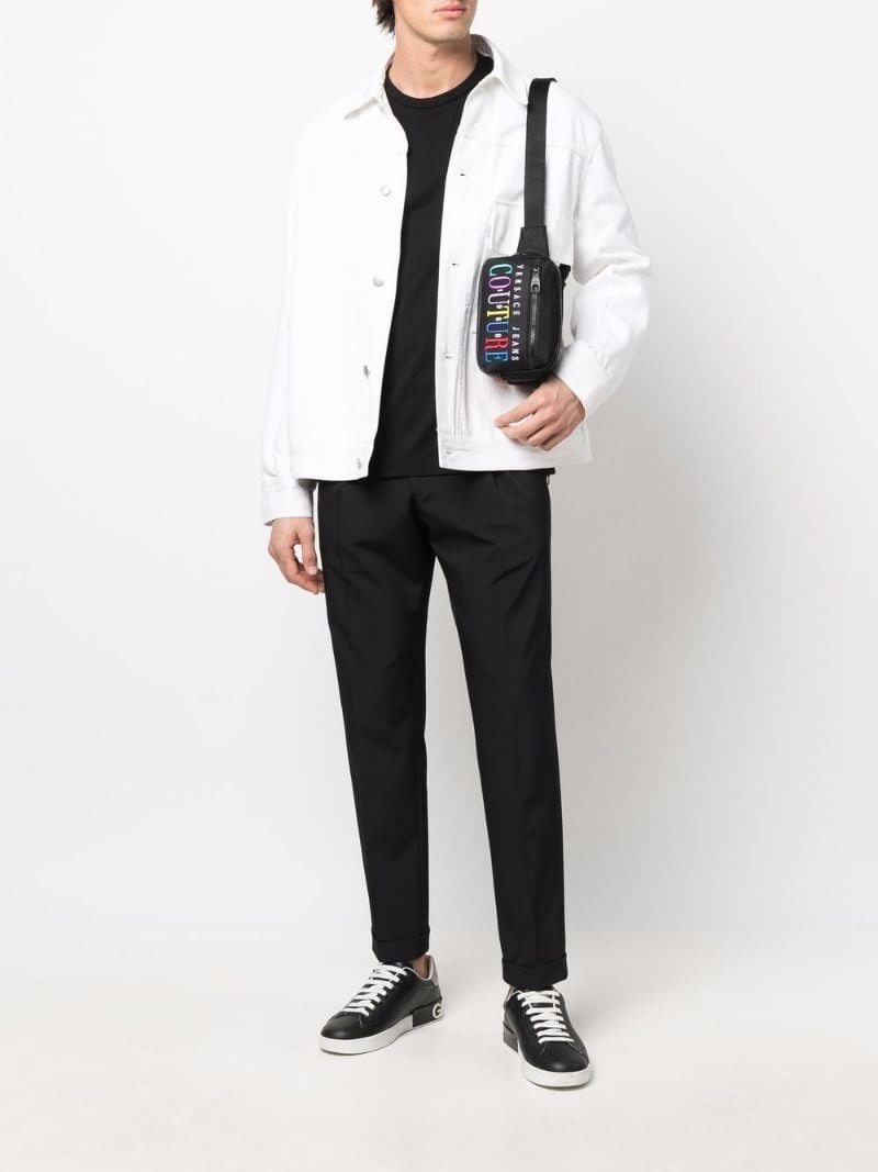 VERSACE JEANS COUTURE embroidered logo belt bag outlook