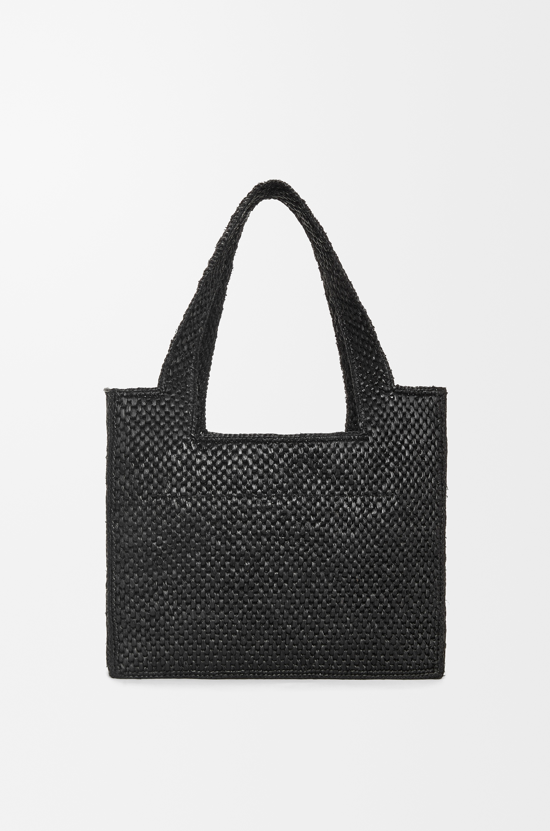 Medium LOEWE Font tote in raffia - 6