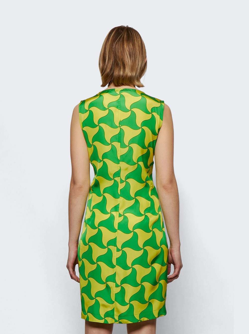 Wavy Triangle Print Dress Parakeet And Kiwi - 5