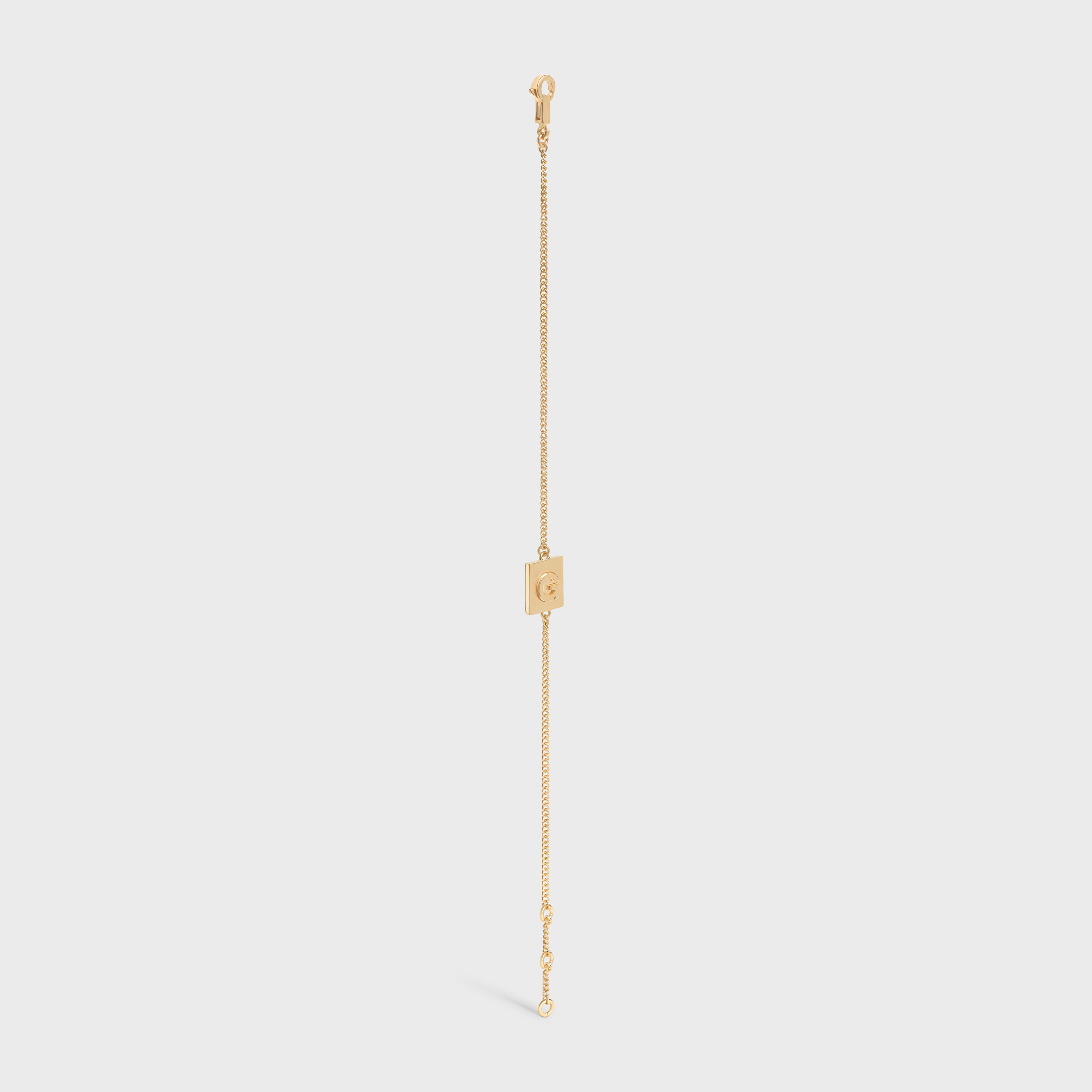 Alphabet G Bracelet in Brass with Gold Finish - 3