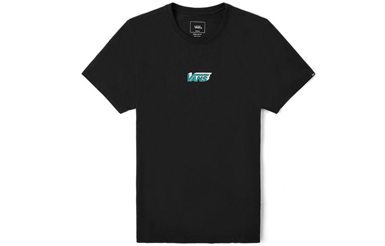 Men's Vans Asian Artist Series Logo Pattern Printing Short Sleeve Black VN0A4P5HBLK - 2