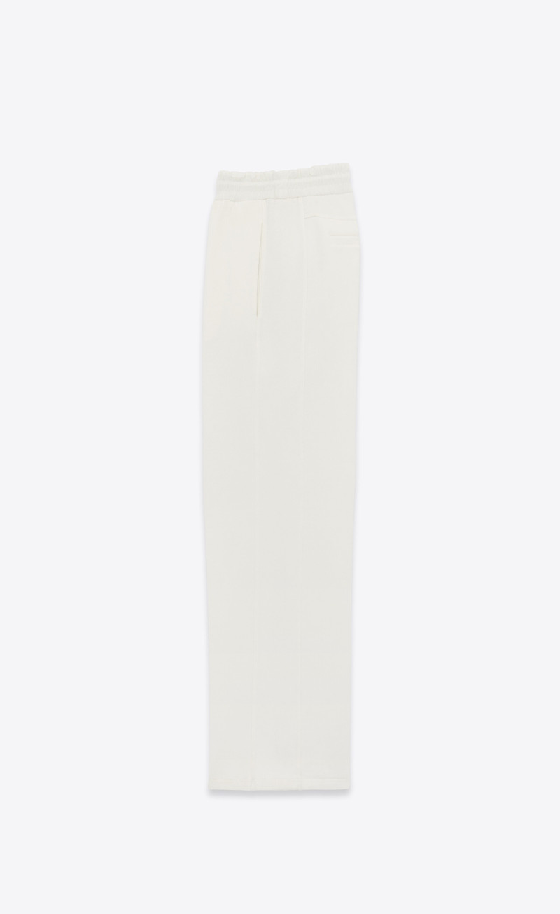 SAINT LAURENT wide-leg sweatpants in fleece outlook