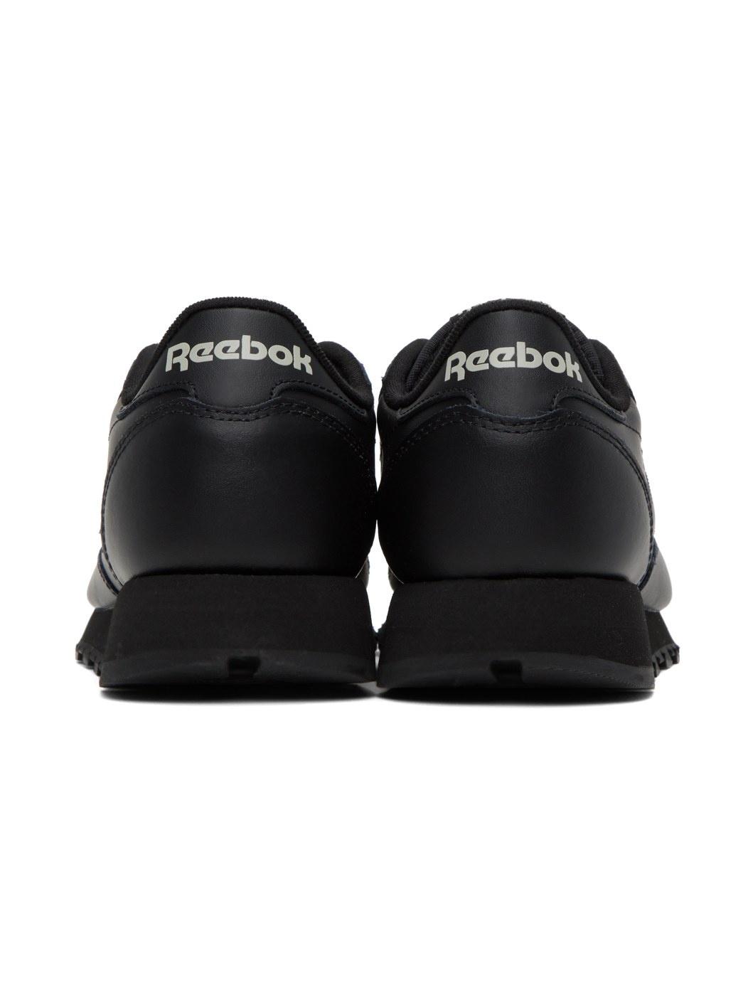 Black Classic Leather Sneakers - 2