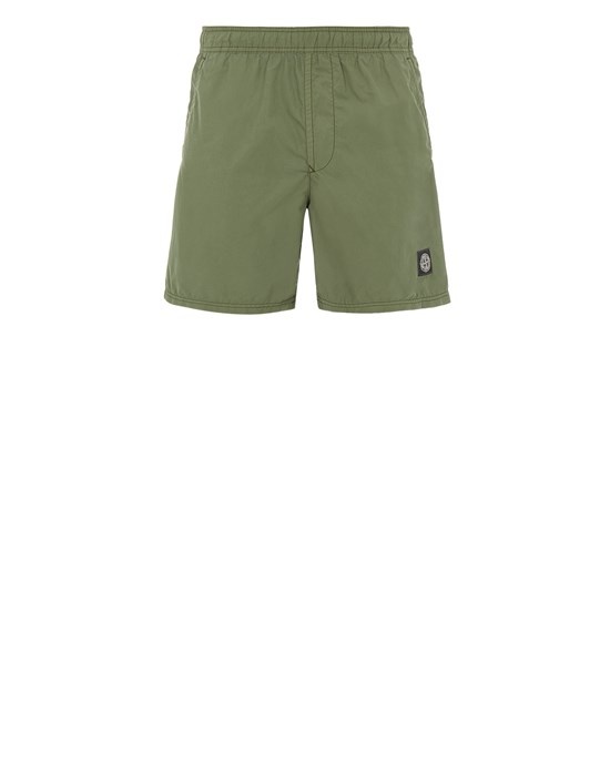 B0946 BRUSHED NYLON_GARMENT DYED OLIVE GREEN - 1